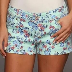 Levi's Denim Floral Shorty Shorts